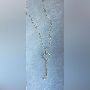 Silver key necklace